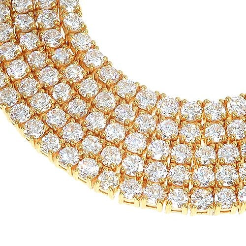 3 Pointer Parcel Diamond Tennis Chain 19.80Gr 22 Inches 2.5mm
