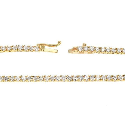 3 Pointer Parcel Diamond Tennis Chain 19.80Gr 22 Inches 2.5mm