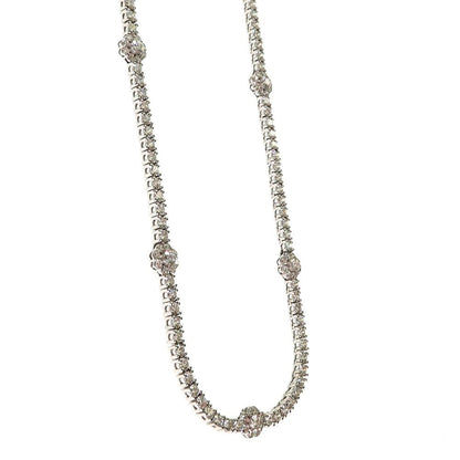 3 pointer Flower Motif Diamond Tennis Chain