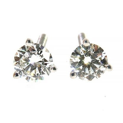 18K Gold 20 Pt Lab Diamond Stud Earrings