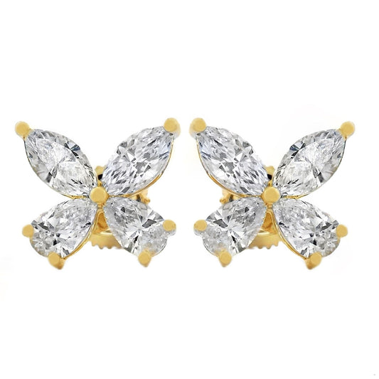 Diamond Butterfly Earrings (Lab)
