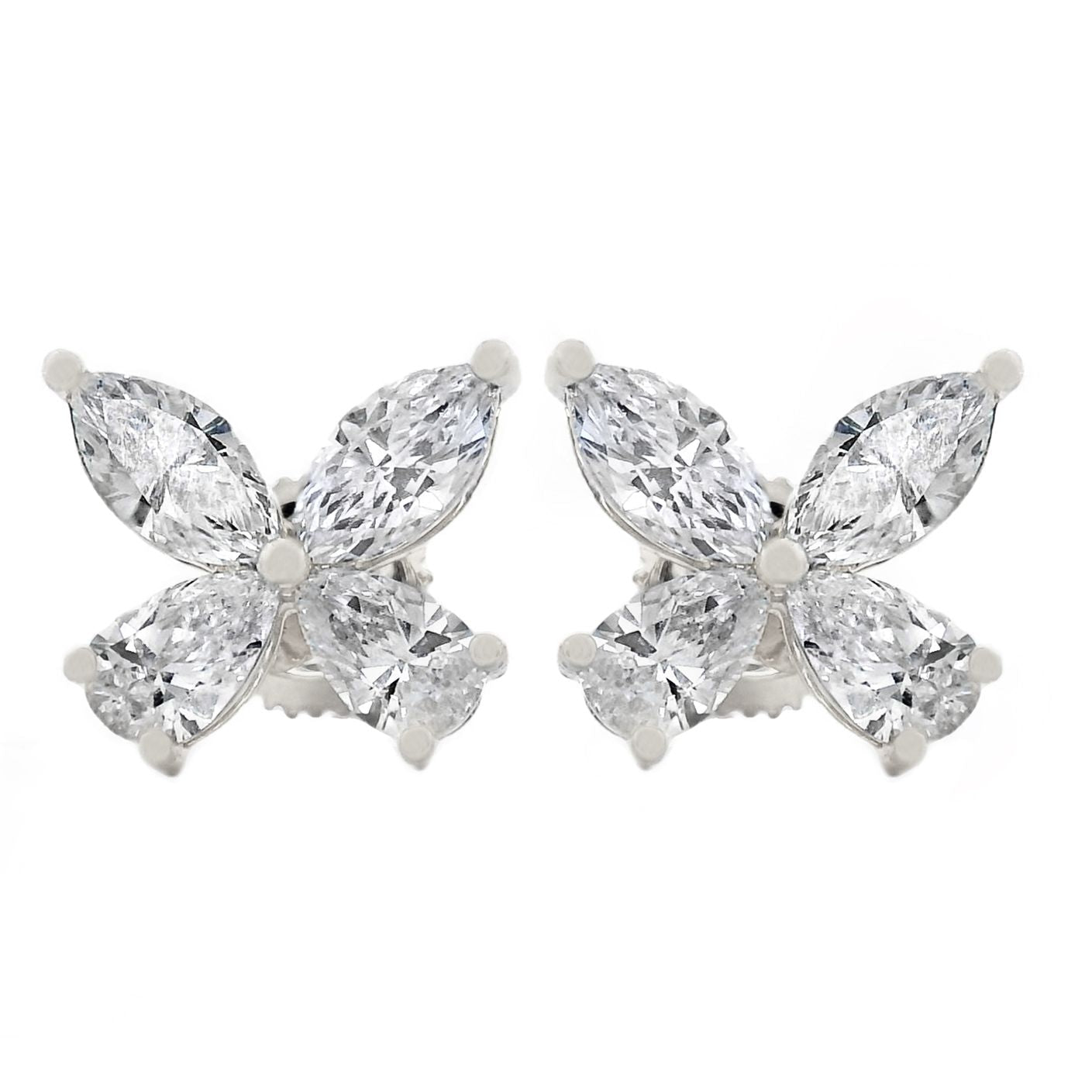 Diamond Butterfly Earrings (Lab)