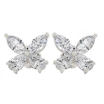 Diamond Butterfly Earrings (Lab)