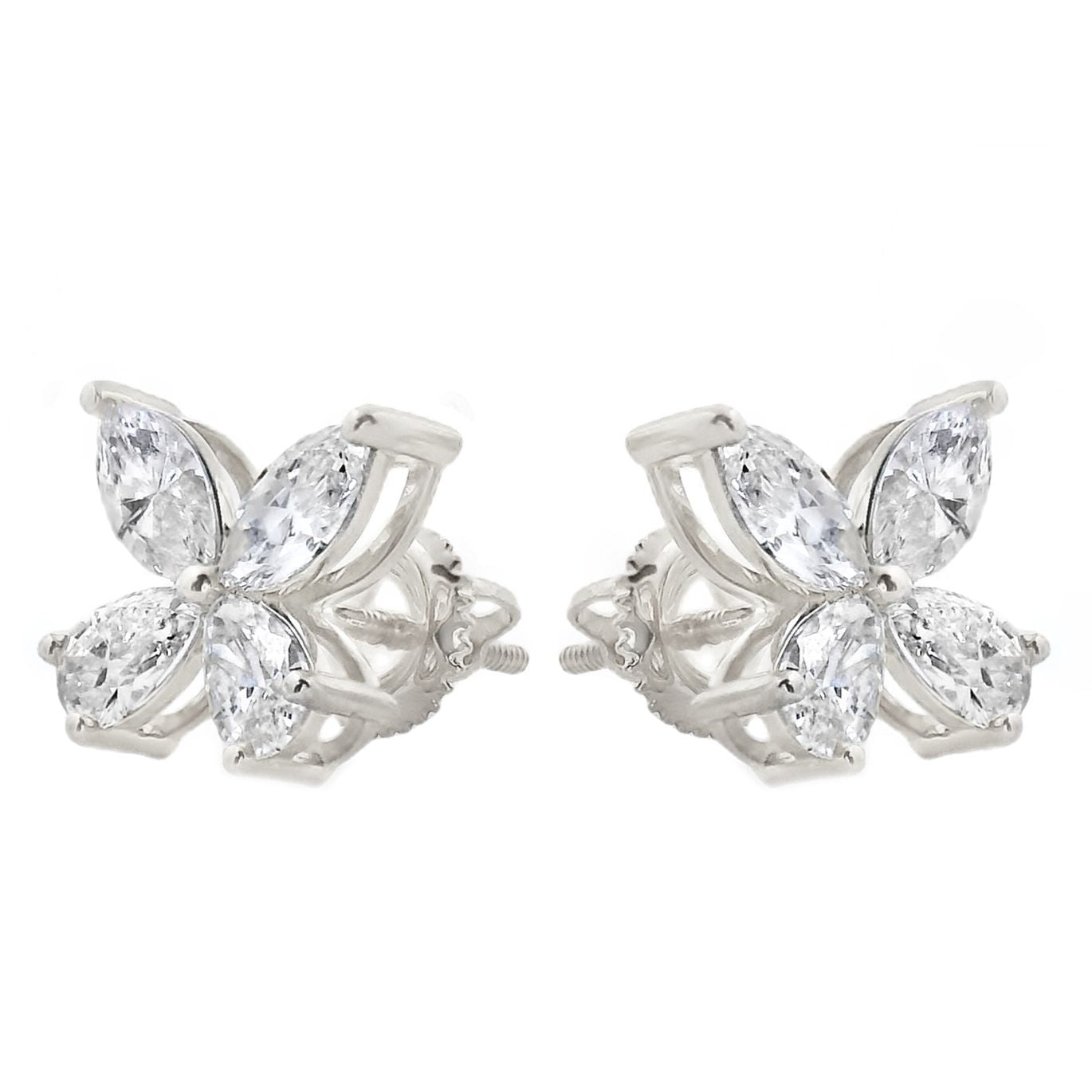Diamond Butterfly Earrings (Lab)