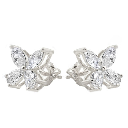 Diamond Butterfly Earrings (Lab)
