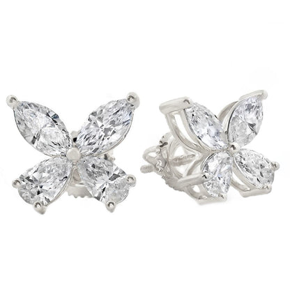 Diamond Butterfly Earrings (Lab)