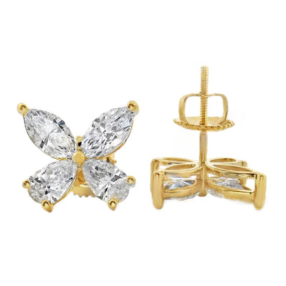 Diamond Butterfly Earrings (Lab)