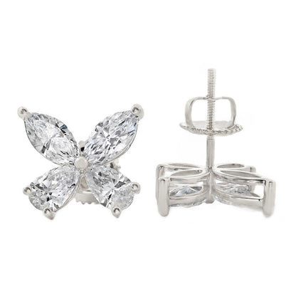 Diamond Butterfly Earrings (Lab)