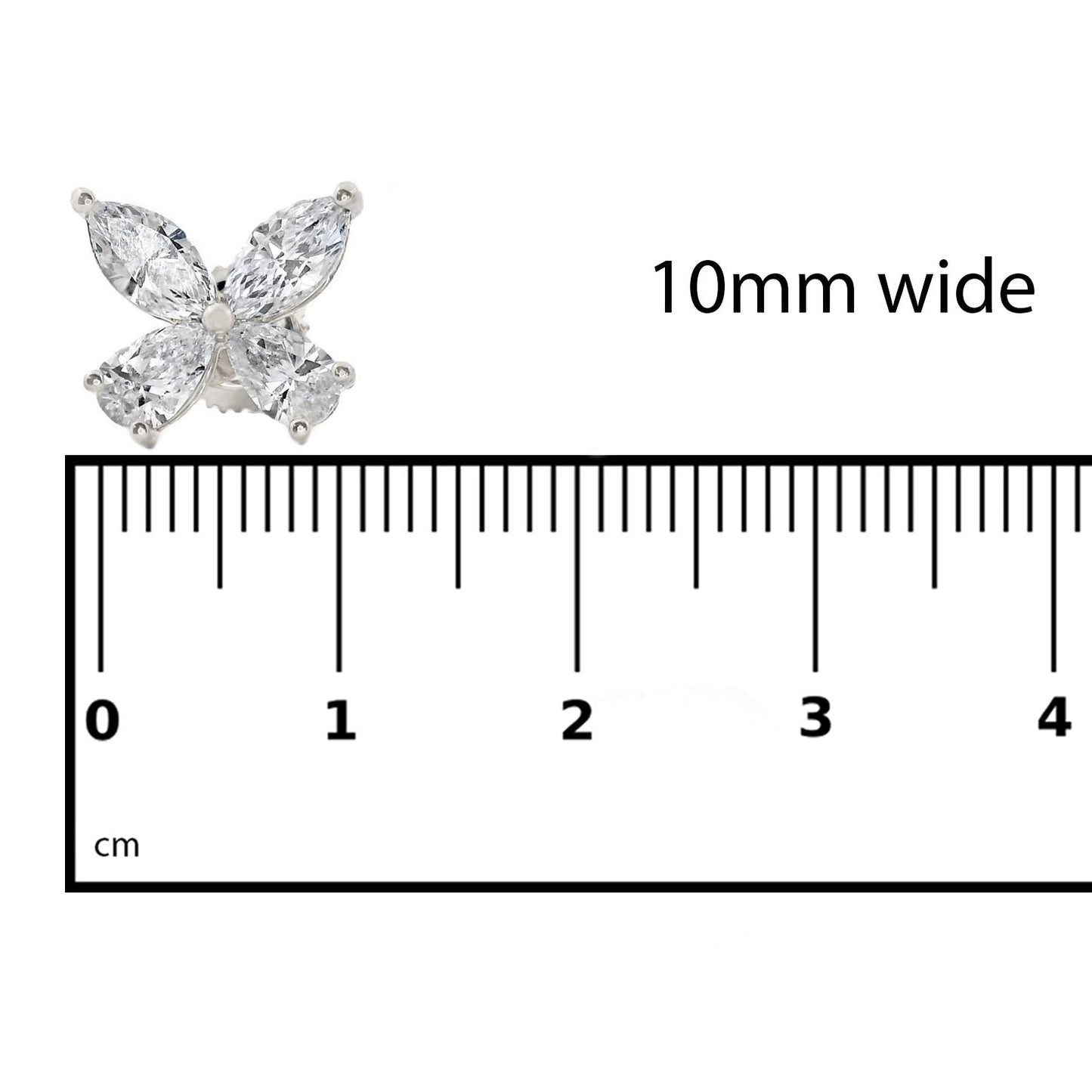 Diamond Butterfly Earrings (Lab)