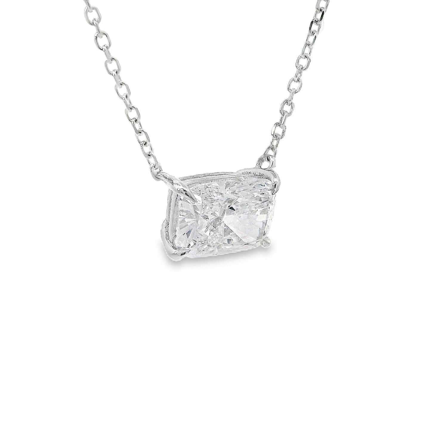 Radiant Cut Diamond Necklace 70391