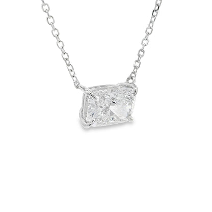 Radiant Cut Diamond Necklace 70391