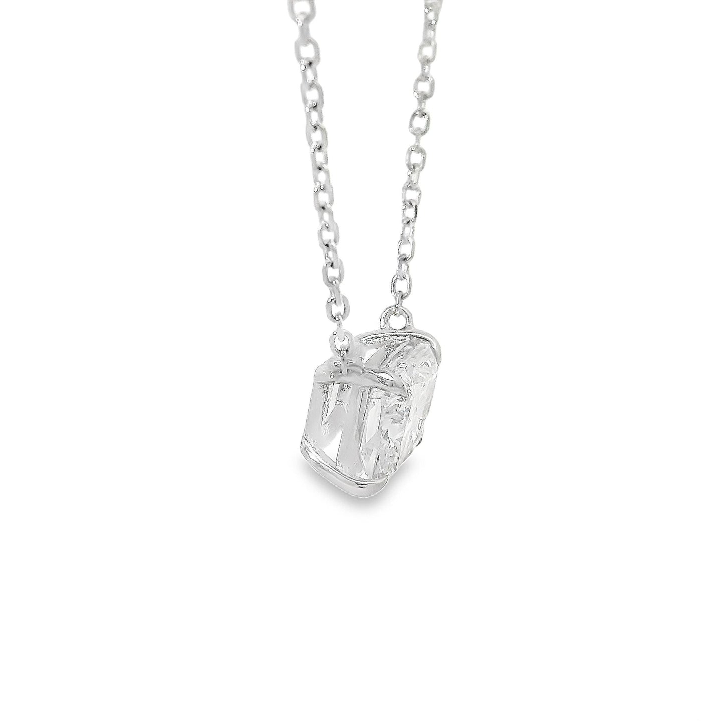 Radiant Cut Diamond Necklace 70391