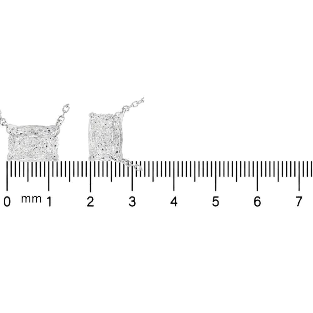 Radiant Cut Diamond Necklace 70391