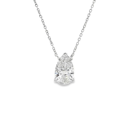5 CT Pear Shape Diamond Necklace 70394