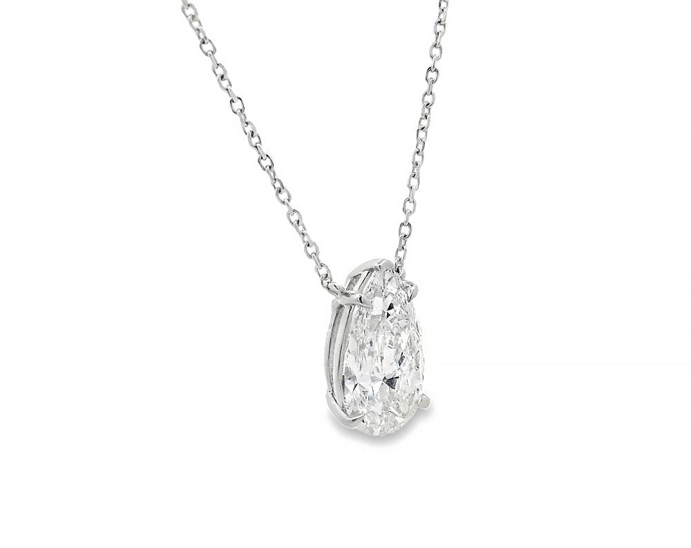 5 CT Pear Shape Diamond Necklace 70394