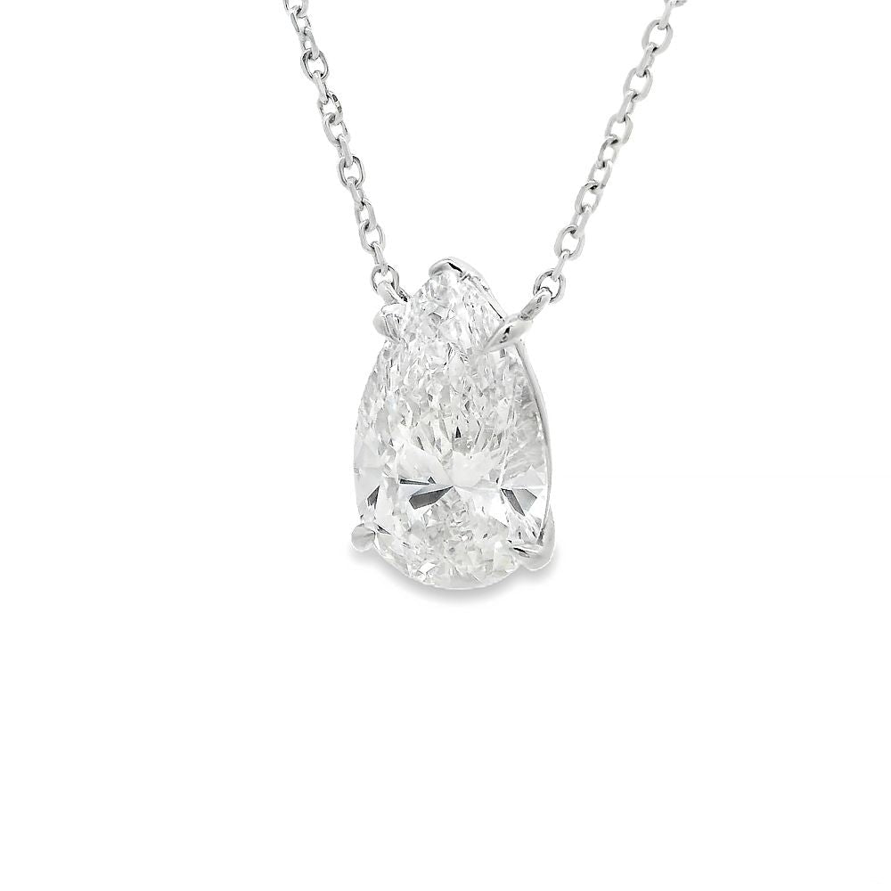 5 CT Pear Shape Diamond Necklace 70394