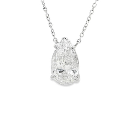 5 CT Pear Shape Diamond Necklace 70394