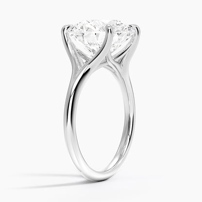 Reverie Solitaire Ring in 18K White Gold