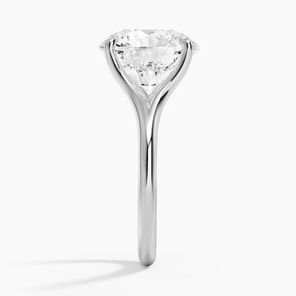 Reverie Solitaire Ring in 18K White Gold