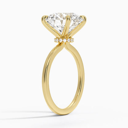 Secret Halo 1.5mm Diamond Ring in 18K Yellow Gold