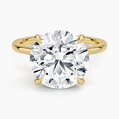 Secret Halo 1.5mm Diamond Ring in 18K Yellow Gold