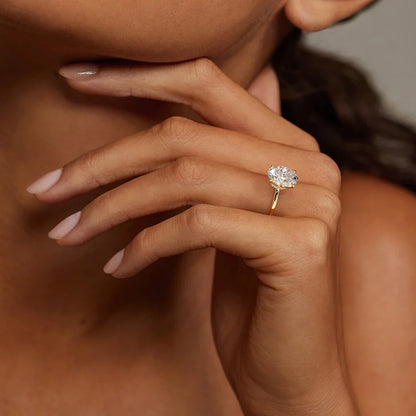 Secret Halo 1.5mm Diamond Ring in 18K Yellow Gold