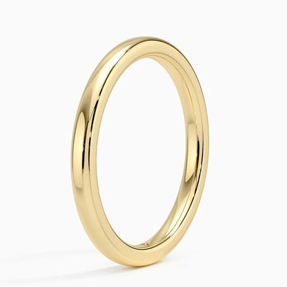 2mm Comfort Fit Wedding Ring in 14K Yellow Gold