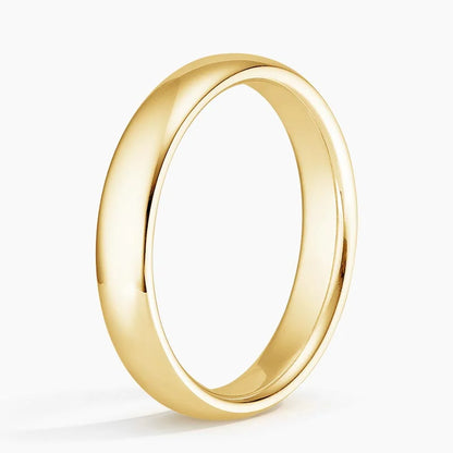Comfort Fit 4mm Wedding Ring in 14K Yellow Gold
