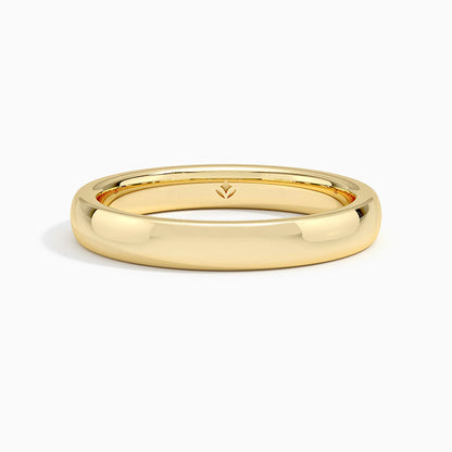 3mm Comfort Fit Wedding Ring in 14K Yellow Gold