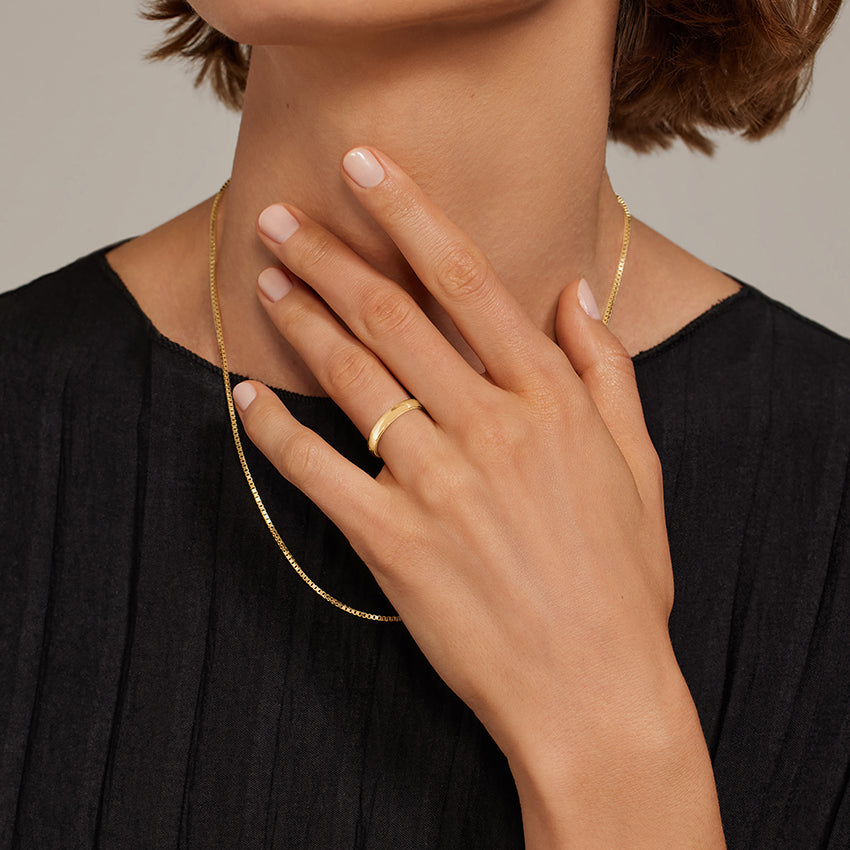 3mm Slim Profile Wedding Ring in 14K Yellow Gold