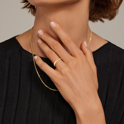 3mm Slim Profile Wedding Ring in 14K Yellow Gold