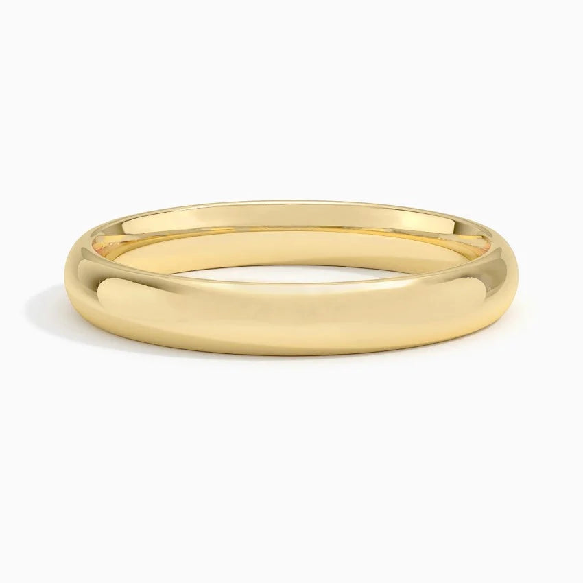3mm Slim Profile Wedding Ring in 14K Yellow Gold