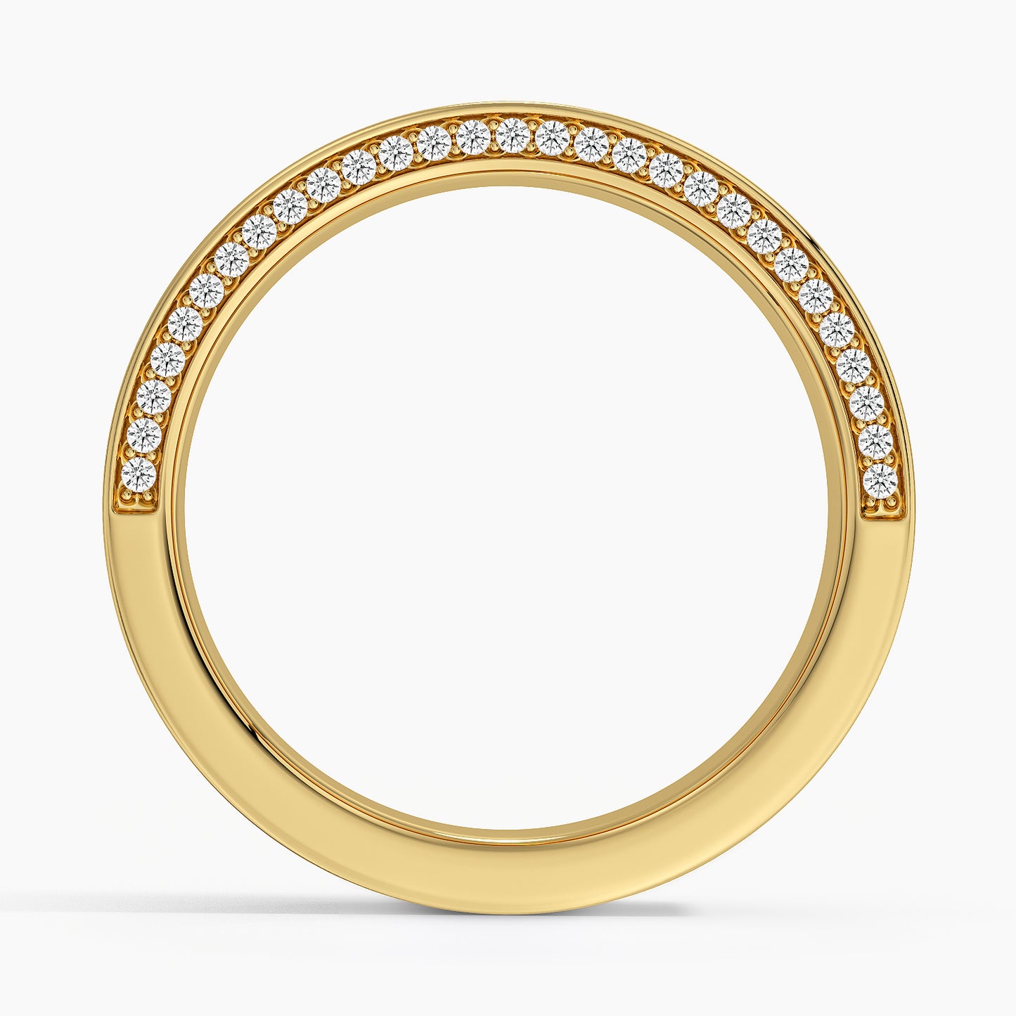 Mojave 6mm Diamond Wedding Ring in 14K Yellow Gold
