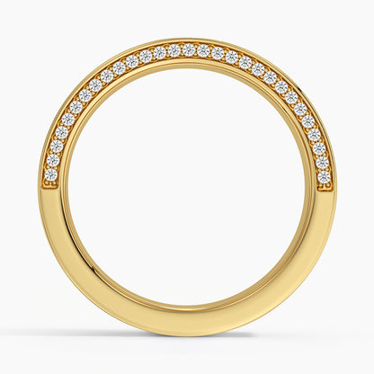 Mojave 6mm Diamond Wedding Ring in 14K Yellow Gold