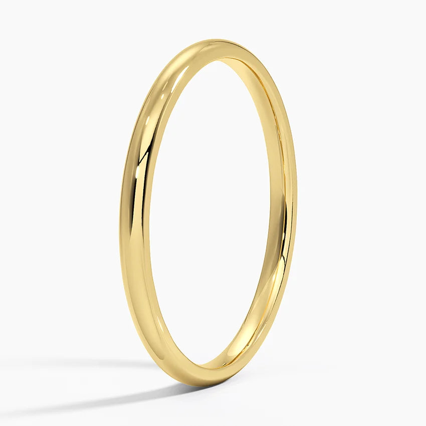 1.5mm Slim Profile Wedding Ring in 14K Yellow Gold