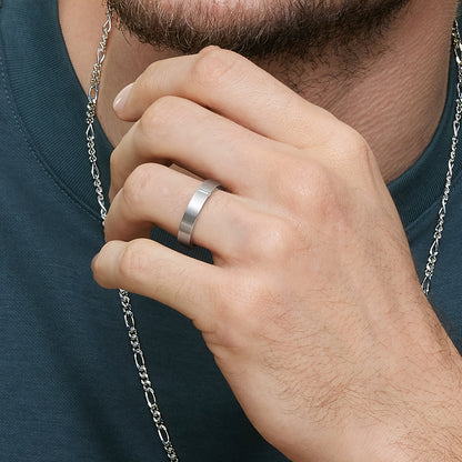 Apollo Diamond 4.5mm Wedding Ring in 18K White Gold