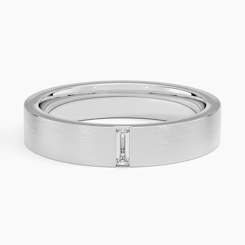 Apollo Diamond 4.5mm Wedding Ring in 18K White Gold