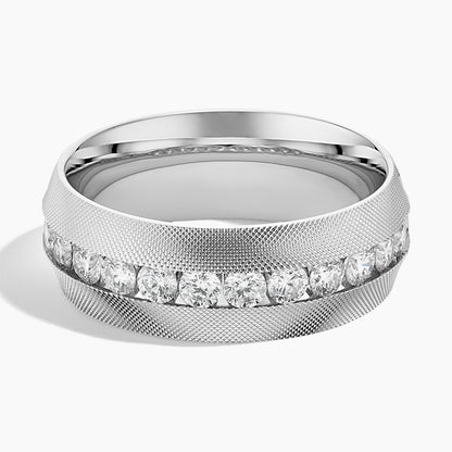 Maverick Diamond 8mm Wedding Ring (1 ct. tw.) in 14K White Gold