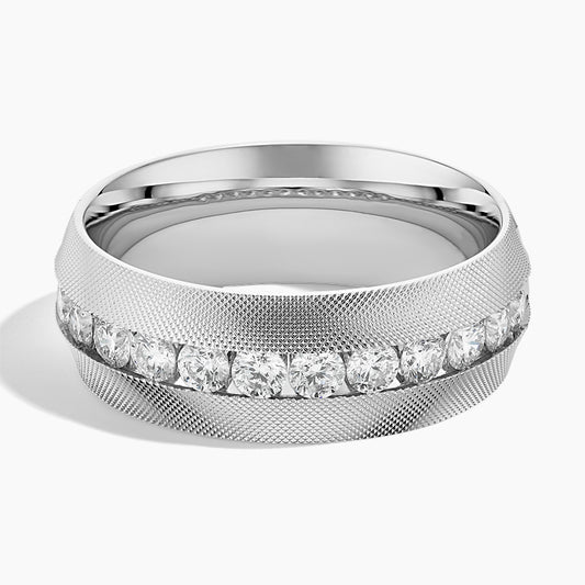 Maverick Diamond 8mm Wedding Ring (1 ct. tw.) in 14K White Gold