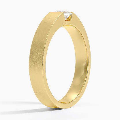 Jamie Diamond 4mm Wedding Ring in 14K Yellow Gold