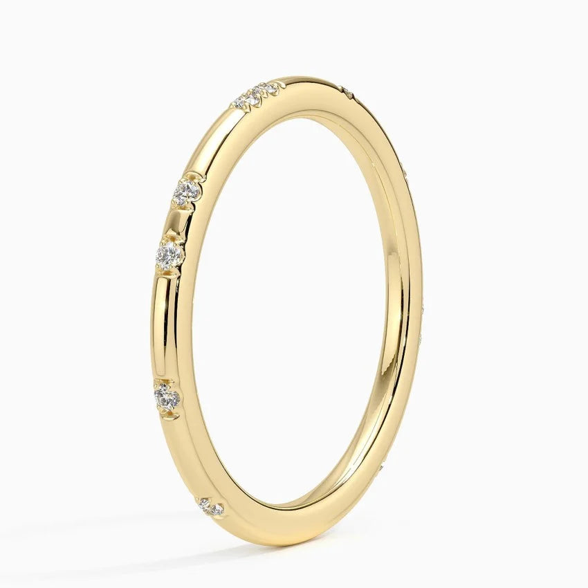 Astra 1.4mm Diamond Ring in 14K Yellow Gold