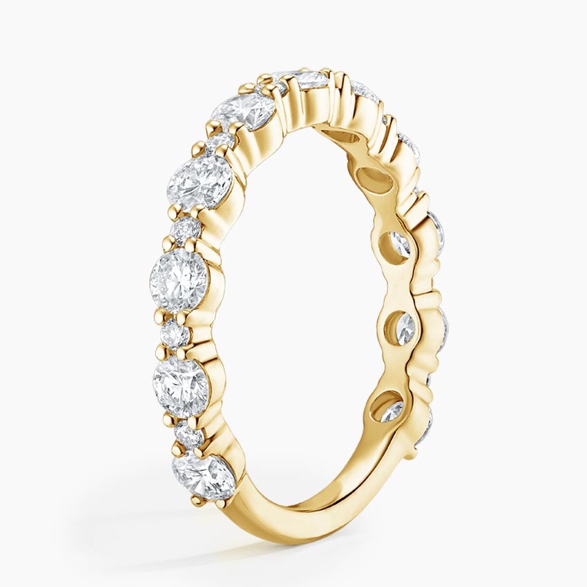 Stacia Lab Diamond Wedding Ring in 14K Yellow Gold
