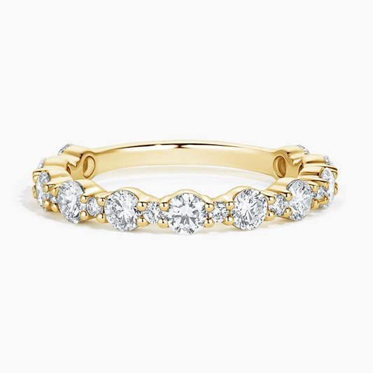 Stacia Lab Diamond Wedding Ring in 14K Yellow Gold