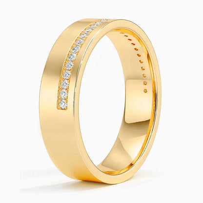 Austin Diamond 5.5mm Wedding Ring (1/5 ct. tw.) in 14K Yellow Gold