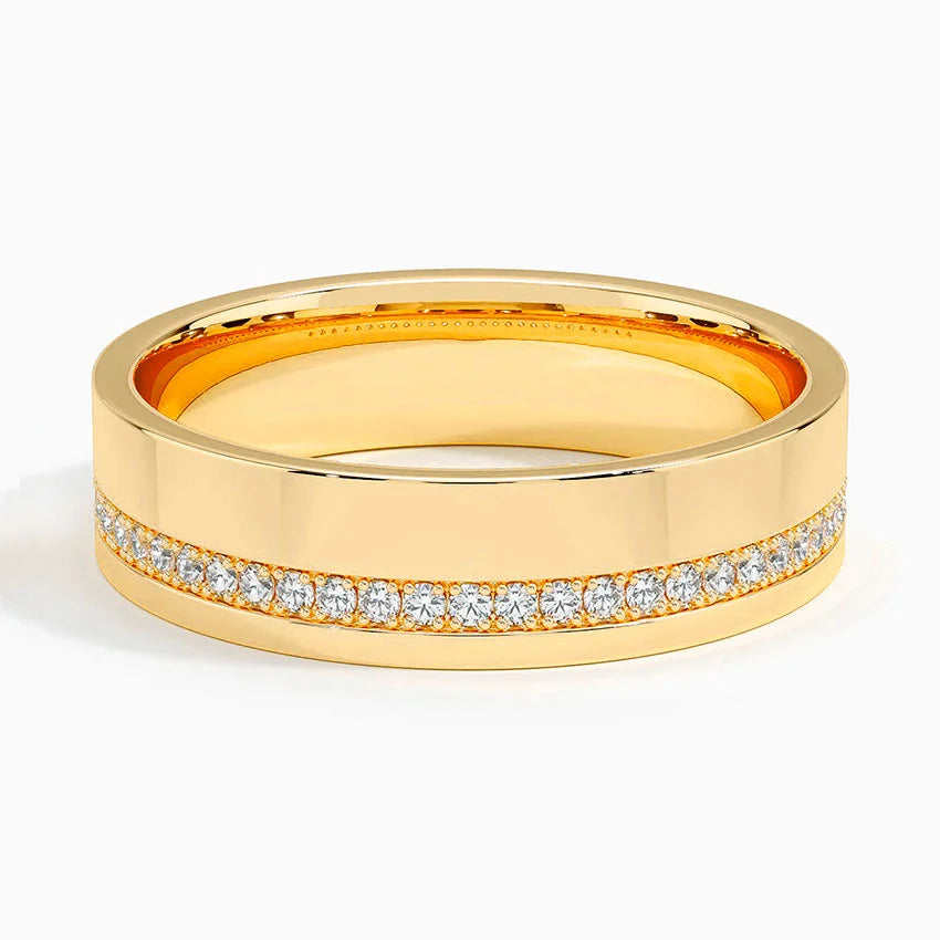 Austin Diamond 5.5mm Wedding Ring (1/5 ct. tw.) in 14K Yellow Gold