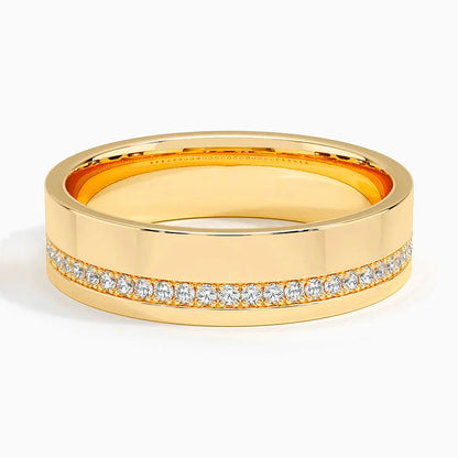 Austin Diamond 5.5mm Wedding Ring (1/5 ct. tw.) in 14K Yellow Gold