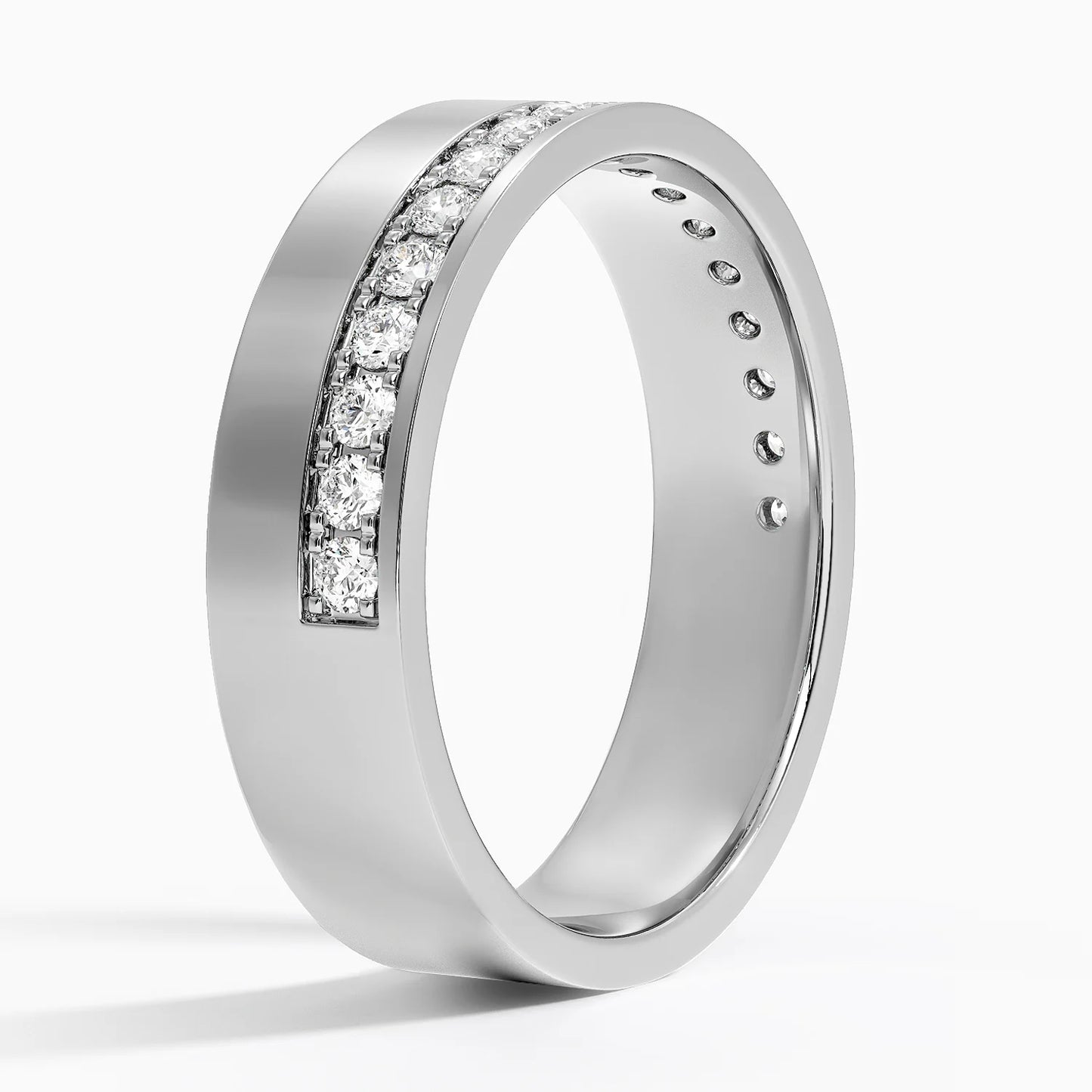 Austin Diamond 5.5mm Wedding Ring (1/3 ct. tw.) in 14K White Gold