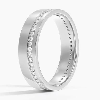 Austin Eternity Diamond 5.5mm Wedding Ring (1/3 ct. tw.) in 14K White Gold