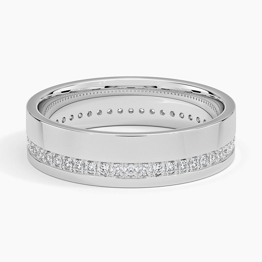 Austin Eternity Diamond 5.5mm Wedding Ring (1/3 ct. tw.) in 14K White Gold