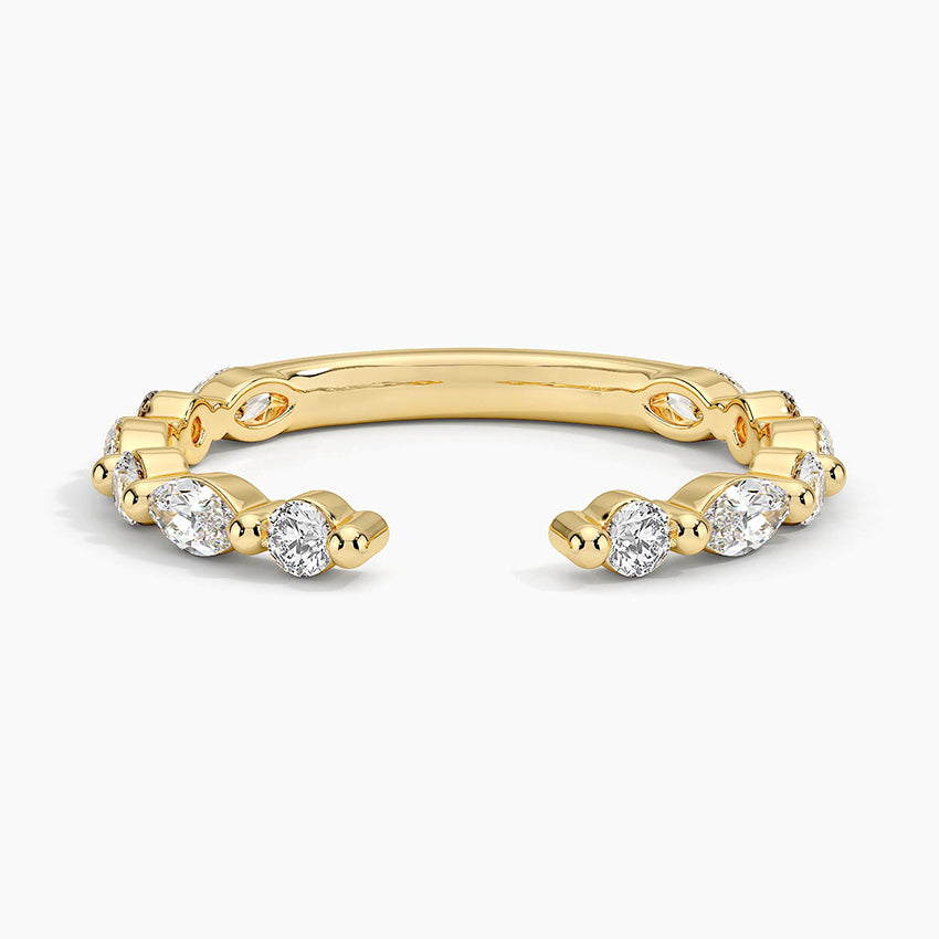 Versailles Lab Diamond Open Ring (1/2 ct. tw.) in 14K Yellow Gold